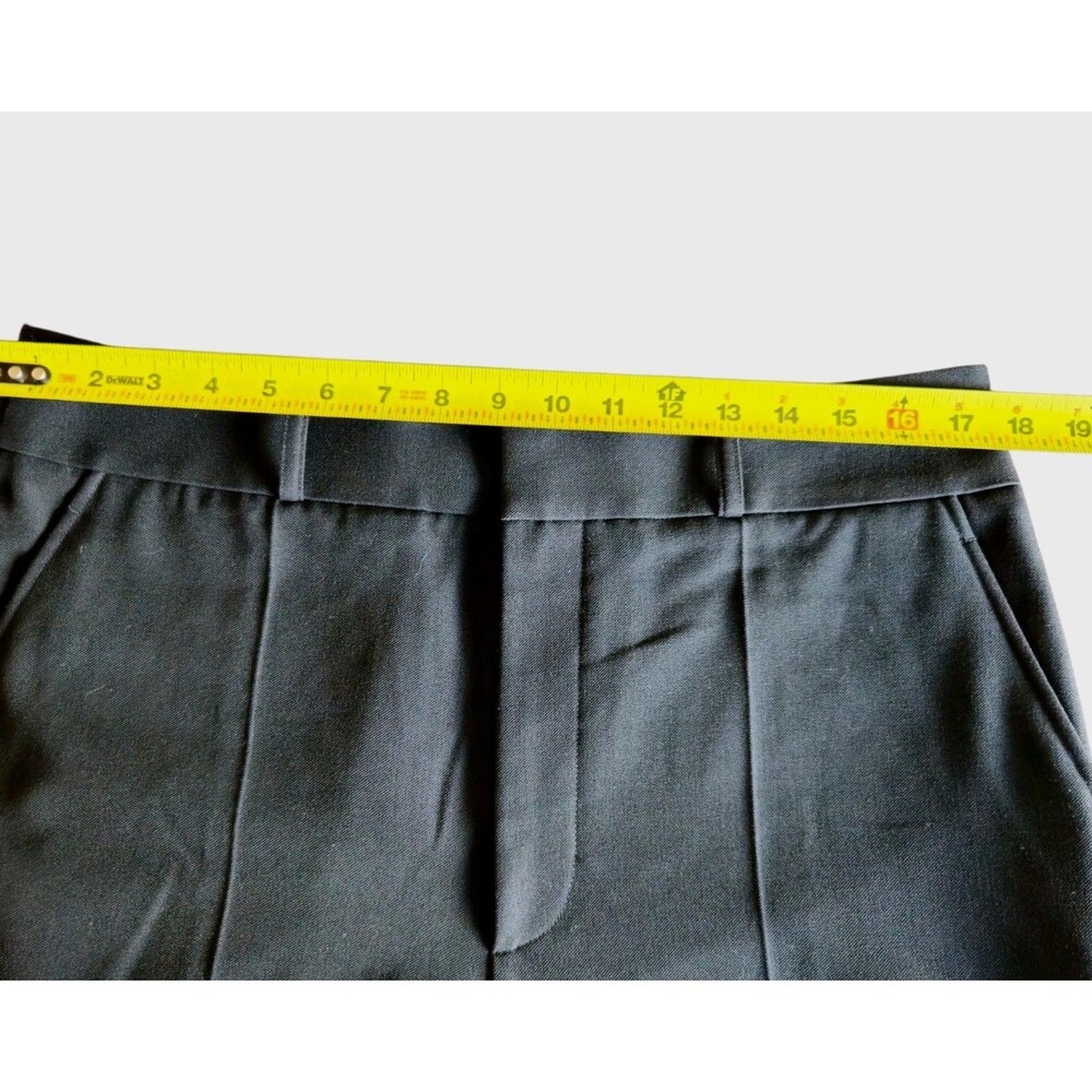 Frame Denim Relaxed Trouser Size 14 Black Wide Leg Suiting Version Wide Leg New - Picture 4 of 8